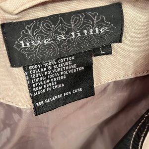 Leather & Canvas Moto Jacket